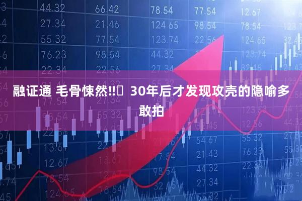 融证通 毛骨悚然‼️30年后才发现攻壳的隐喻多敢拍