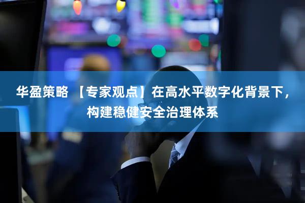 华盈策略 【专家观点】在高水平数字化背景下，构建稳健安全治理体系